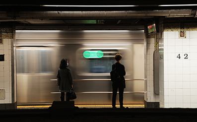 Subway Scene : New York City : Photos : Richard Moore : Photographer