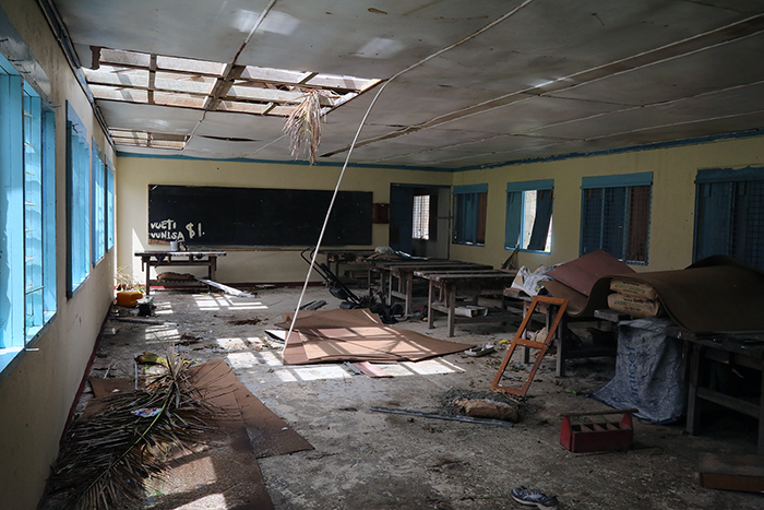 Cyclone Winston damage. Yasawa  Islands, Fiji