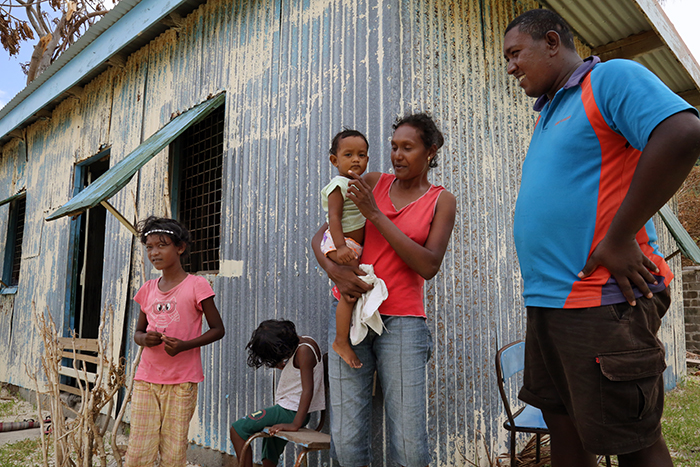 Cyclone Winston damage. Yasawa  Islands, Fiji