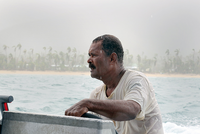 Cyclone Winston damage. Yasawa  Islands, Fiji