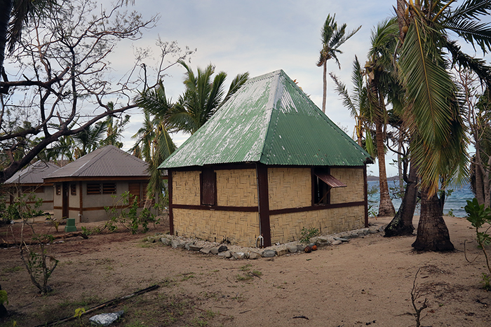 Cyclone Winston damage. Yasawa  Islands, Fiji