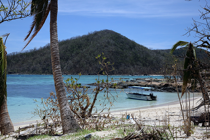 Cyclone Winston damage. Yasawa  Islands, Fiji