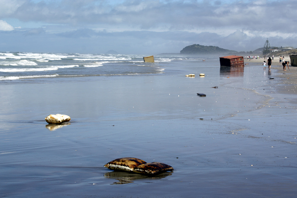 Wreckage, Rena Disaster, Oil Spill, Tauranga, New Zealand
